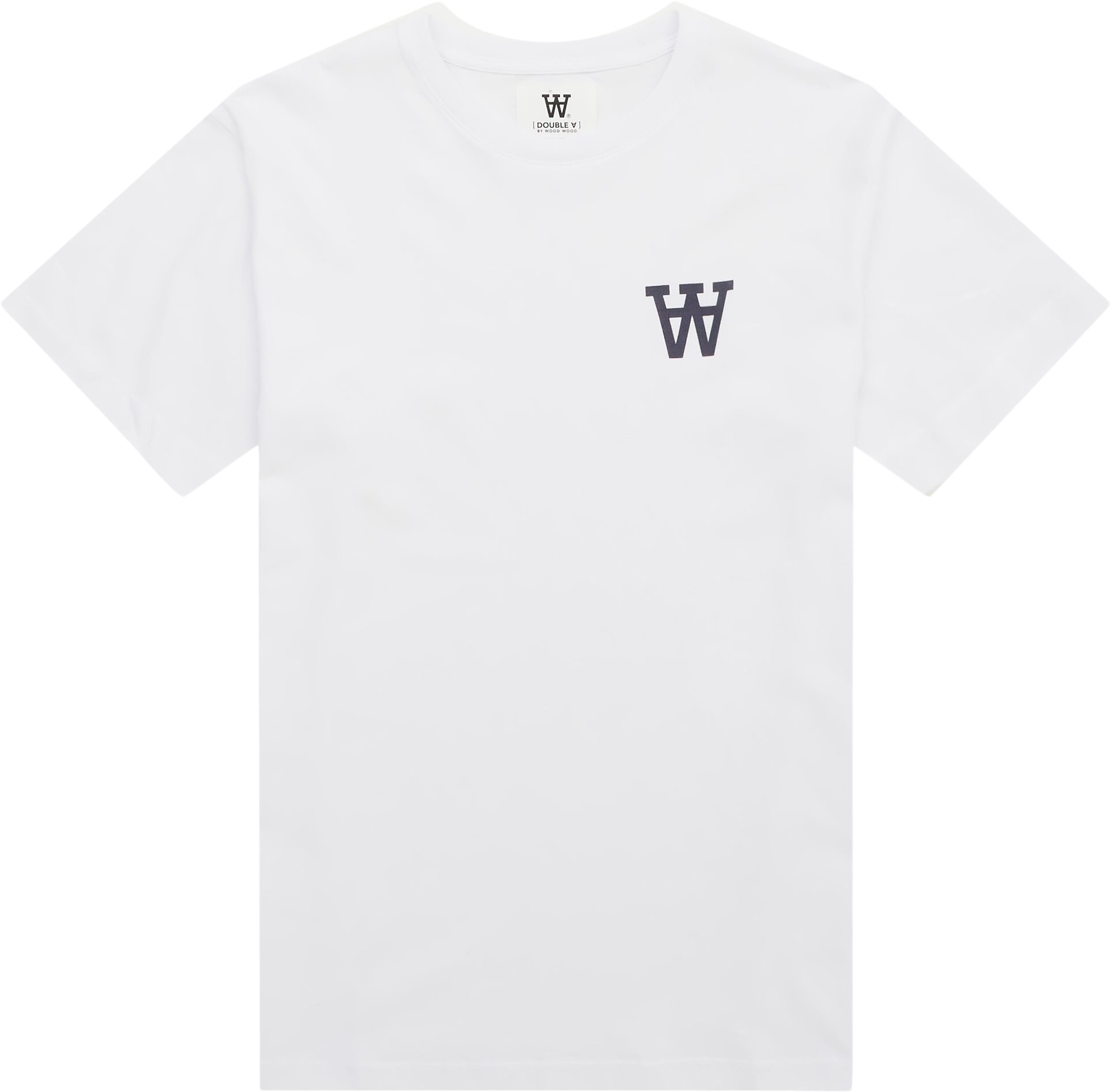 WOOD WOOD T-shirts ACE CHEST PRINT T-SHIRT 10275700-2222 Hvid