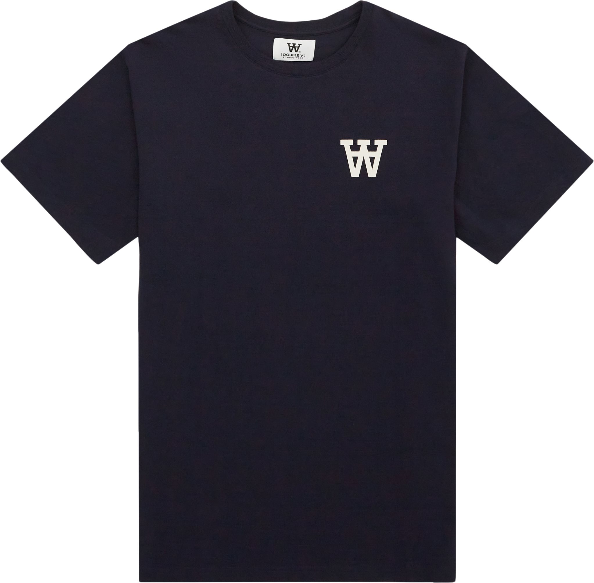 WOOD WOOD T-shirts ACE CHEST PRINT T-SHIRT 10275700-2222 Blå