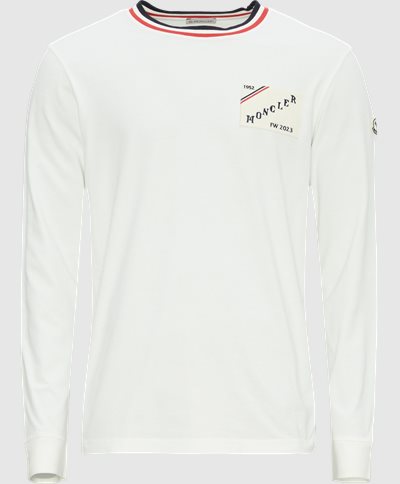 Moncler Langærmede t-shirts 8D00019 839OT Hvid