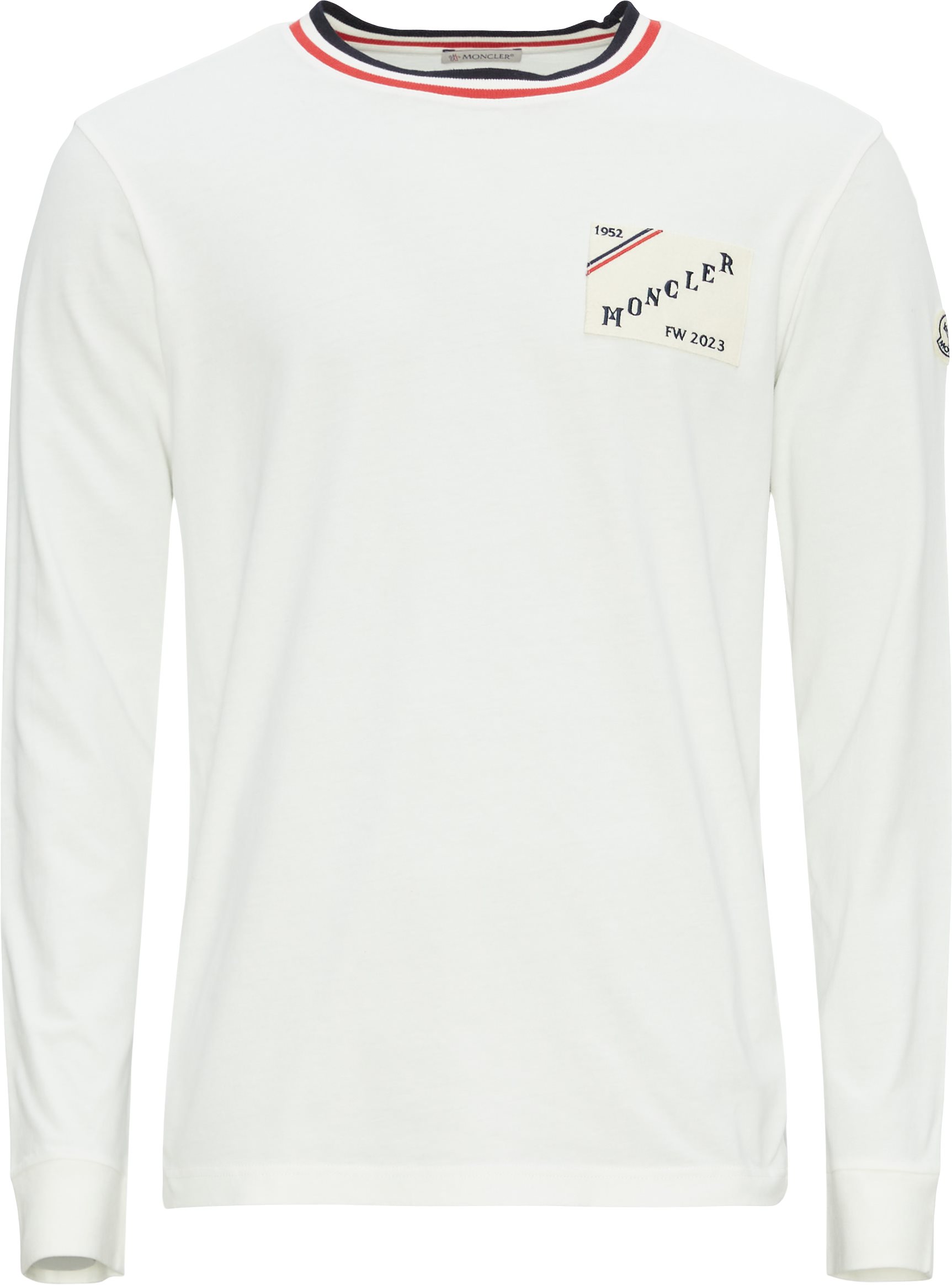 Moncler Langærmede t-shirts 8D00019 839OT Hvid