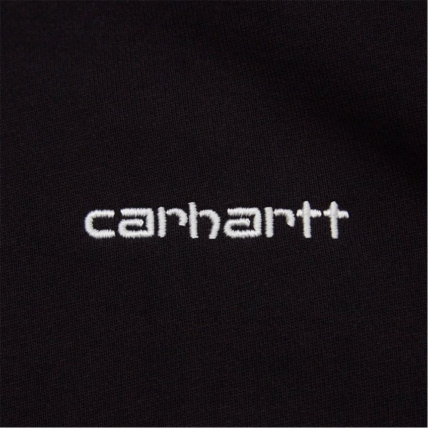 Carhartt WIP Sweatshirts HOODED SCRIPT EMBROIDERY I031243 BLACK