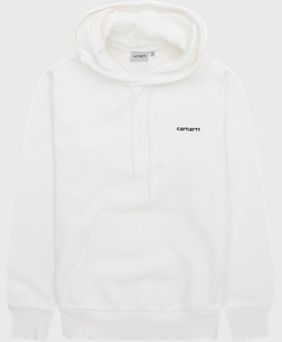Carhartt WIP Sweatshirts HOODED SCRIPT EMBROIDERY I031243 White