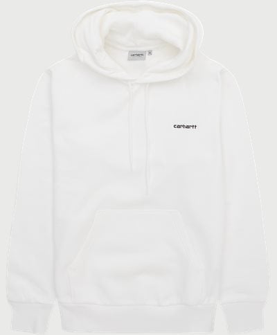 Carhartt WIP Sweatshirts HOODED SCRIPT EMBROIDERY I031243 White