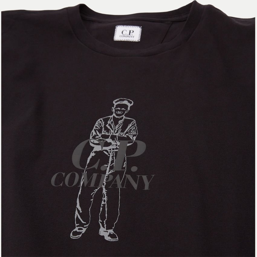C.P. Company T-shirts TS140A 005100W SORT
