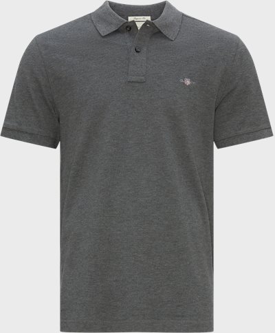EUR from PIQUE 2210 T-shirts SS SHIELD Gant 88 BLACK POLO