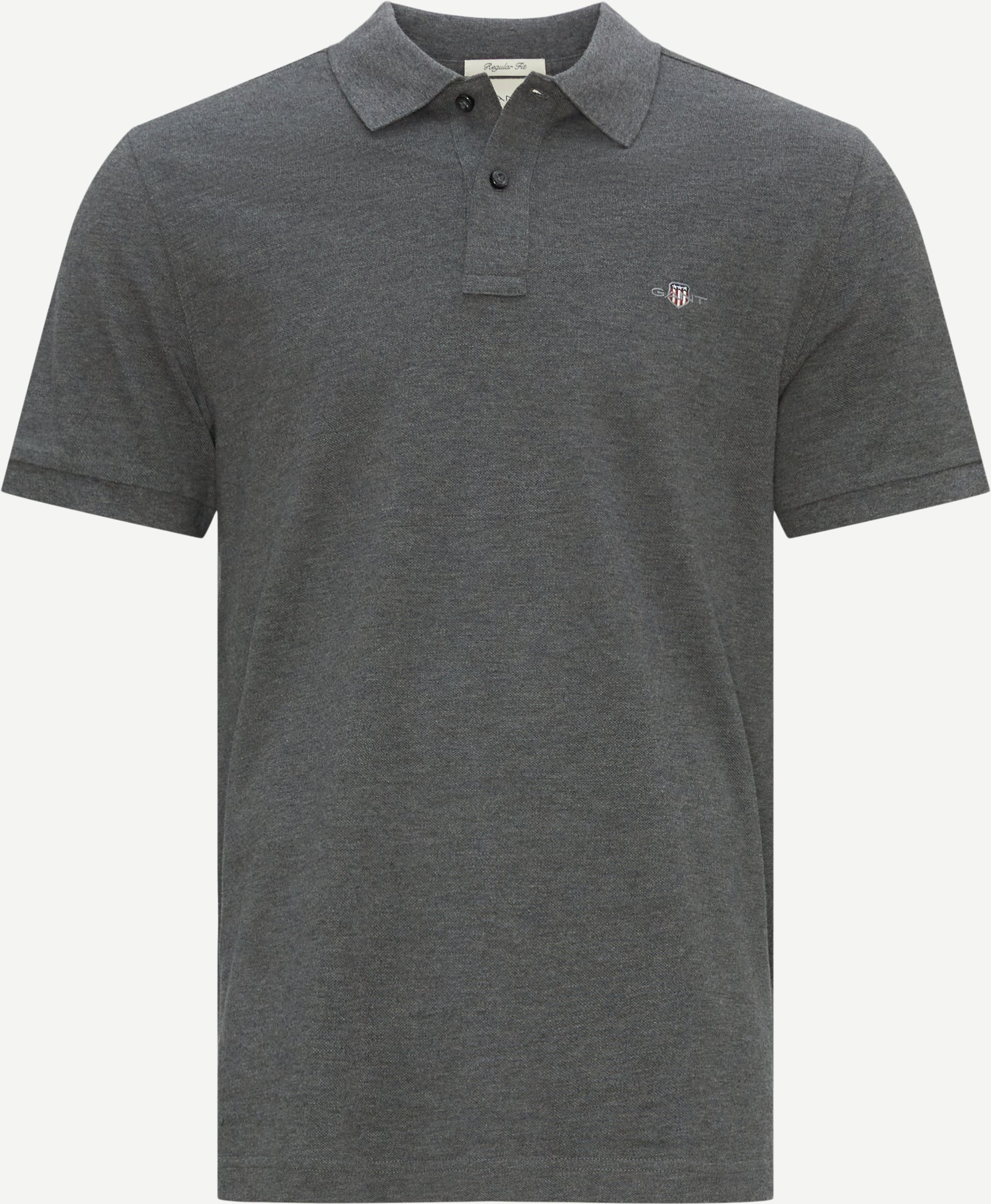 Gant T-shirts SHIELD SS PIQUE POLO 2210 Grey