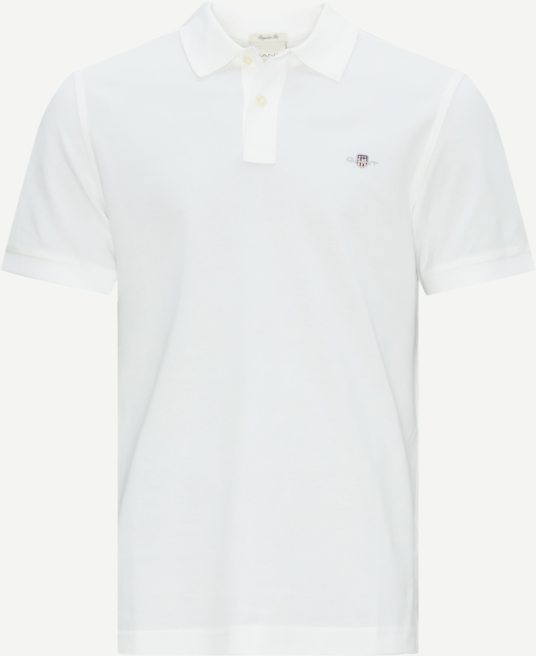 Gant T-shirts SHIELD SS PIQUE POLO 2210 White