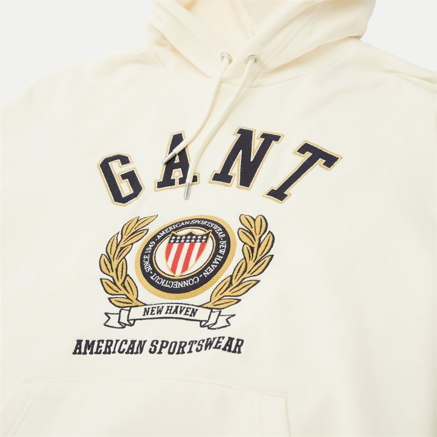 Gant Sweatshirts CREST SWEAT HOODIE 2006069 CREAM
