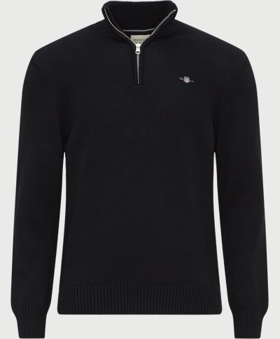 Gant Sweatshirts CASUAL COTTON HALFZIP 8030170 Black