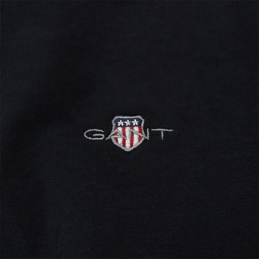 Gant T-shirts REG SHIELD SS T-SHIRT 2003184 BLACK