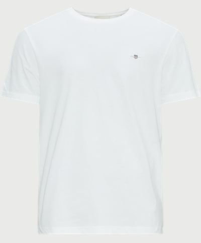 Gant T-shirts REG SHIELD SS T-SHIRT 2003184 Hvid