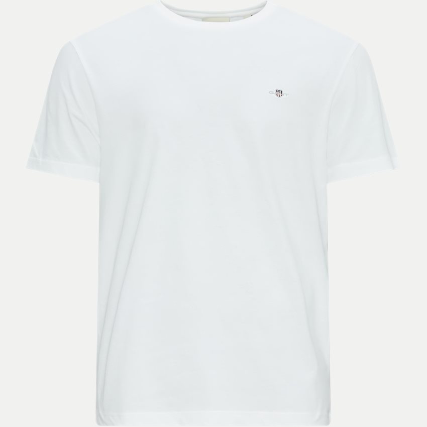 Gant T-shirts REG SHIELD SS T-SHIRT 2003184 WHITE