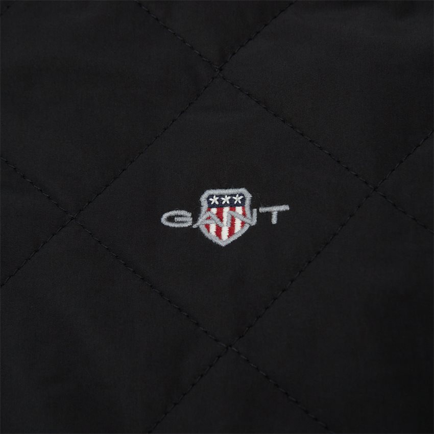 Gant Jackets QUILTED WINDCHEATER 7006340. BLACK