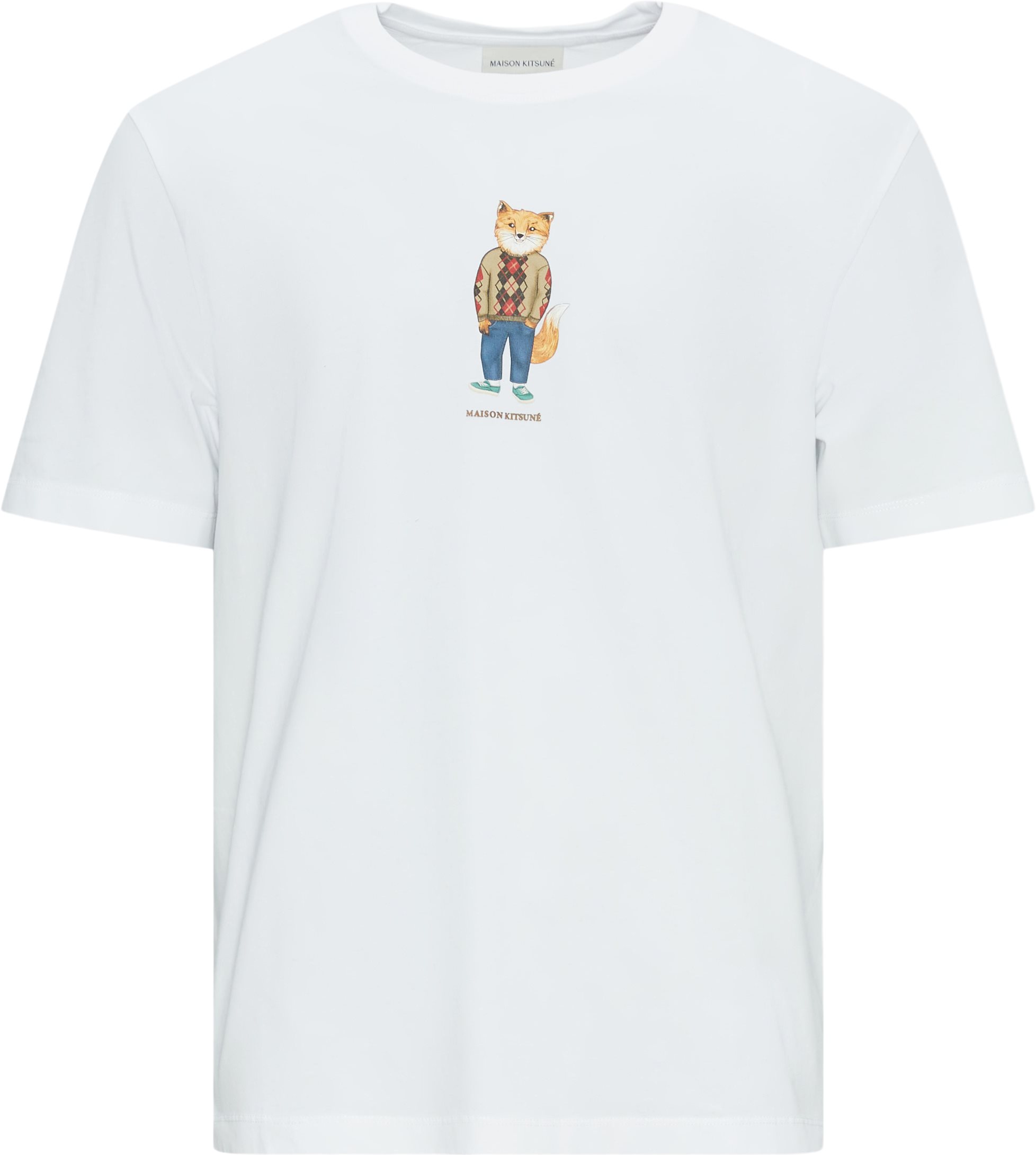 Maison Kitsuné T-shirts LM00111KJ0008 Vit