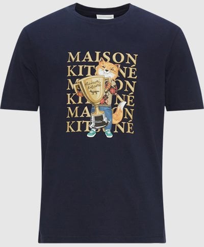 Maison Kitsuné T-shirts LM00123KJ0008 Blå