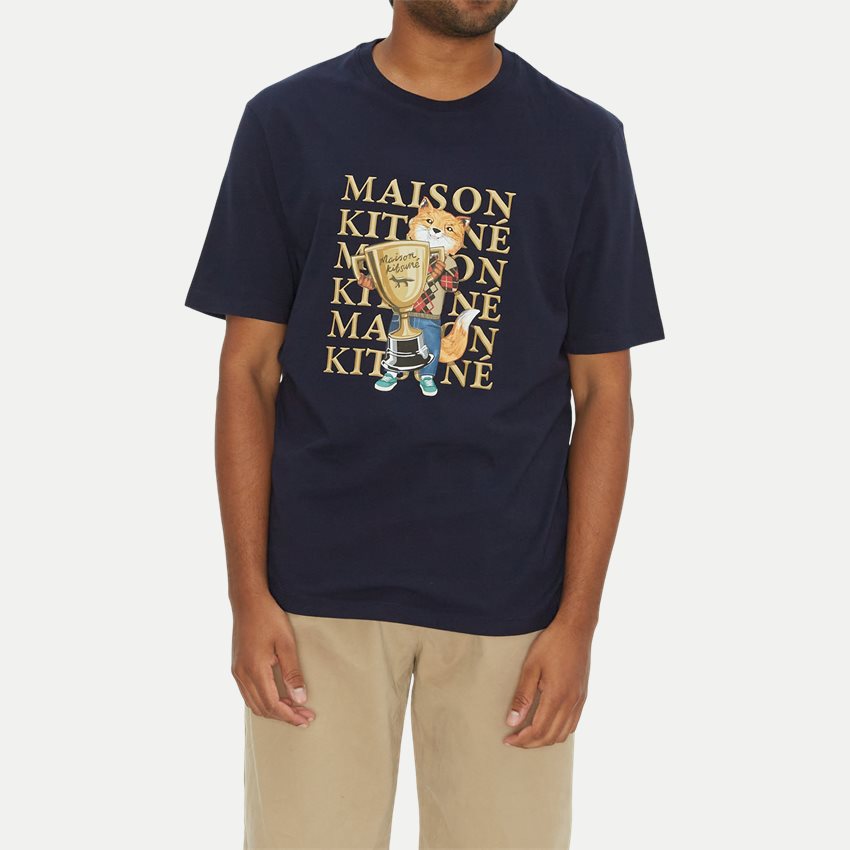 Maison Kitsuné T-shirts LM00123KJ0008 NAVY