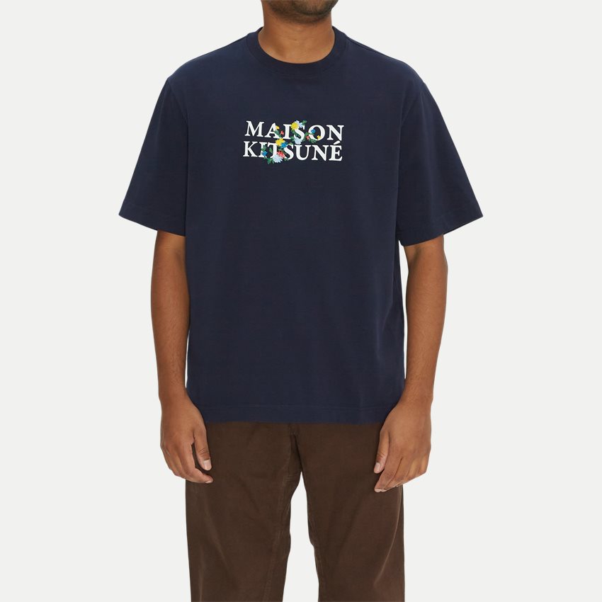 Maison Kitsuné T-shirts LM00115KJ0119 NAVY