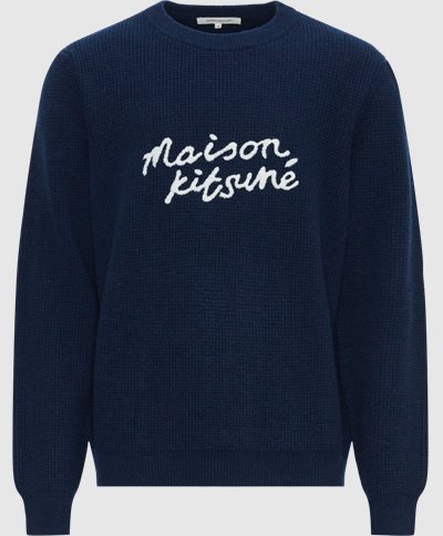 Maison Kitsuné Knitwear LM00814KT1063 Blue