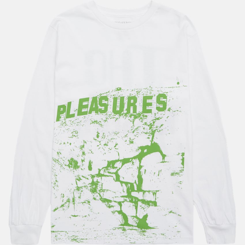 Pleasures T-shirts THC LONG TEE WHITE