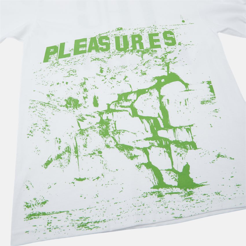 Pleasures T-shirts THC LONG TEE WHITE