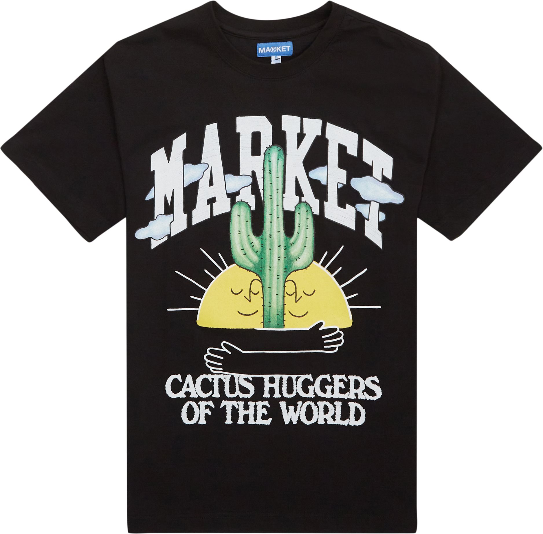 Market T-shirts CACTUS LOVERS TEE Black
