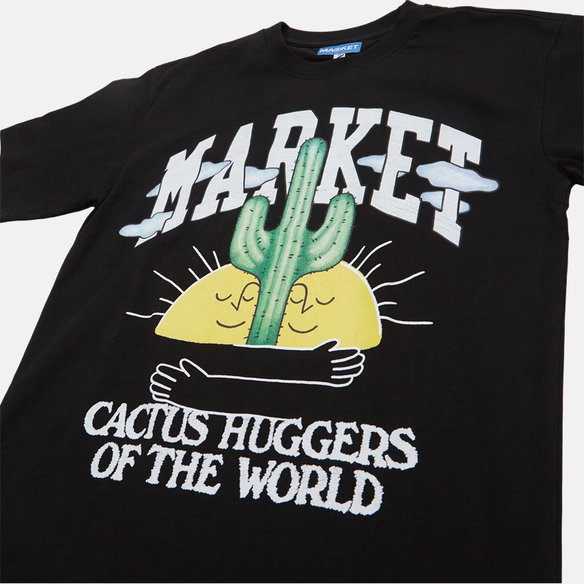 Market T-shirts CACTUS LOVERS TEE BLACK