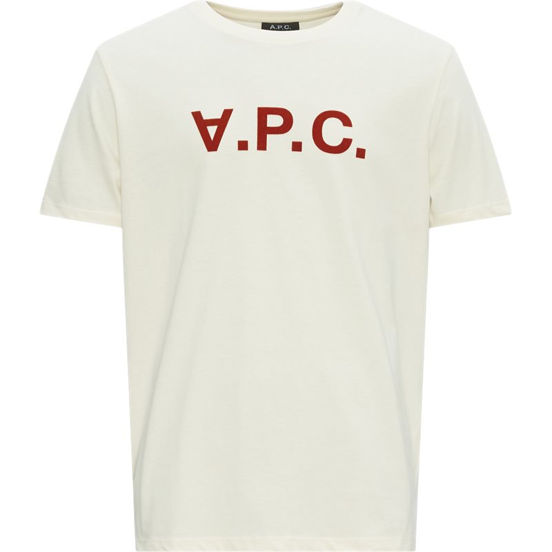 Billede af A.P.C Regular fit COBQX H26943 T-shirts Off White