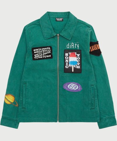 Pleasures Jackets SONIC YOUTH WORK Green