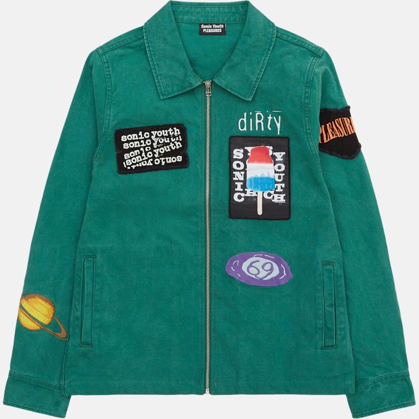 Pleasures Jackets SONIC YOUTH WORK GREEN