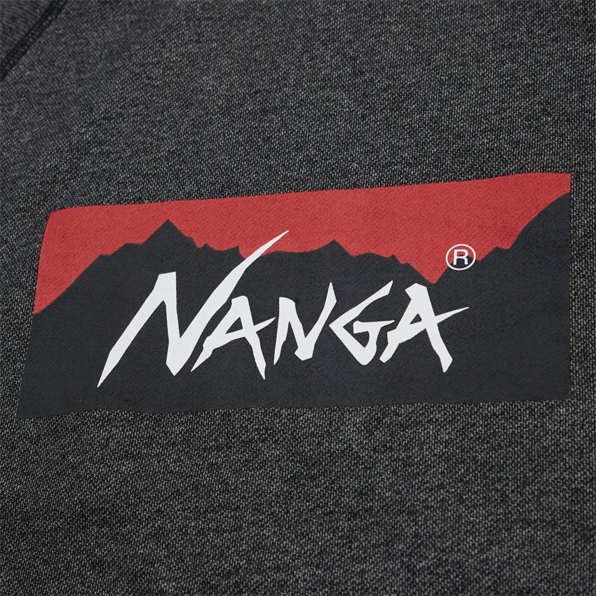 NANGA Sweatshirts ECO HYBRID BOX LOGO SWEAT SORT