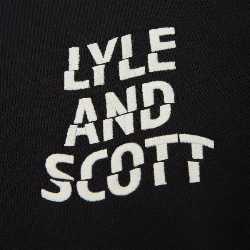 Lyle & Scott Sweatshirts RIPPLE LOGO CREWNECK ML1925V BLACK