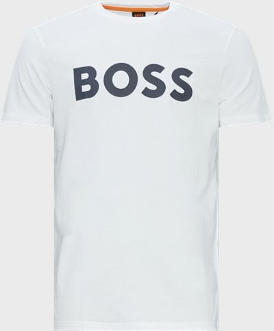 BOSS Casual T-shirts 50481923 THINKING 1 Hvid
