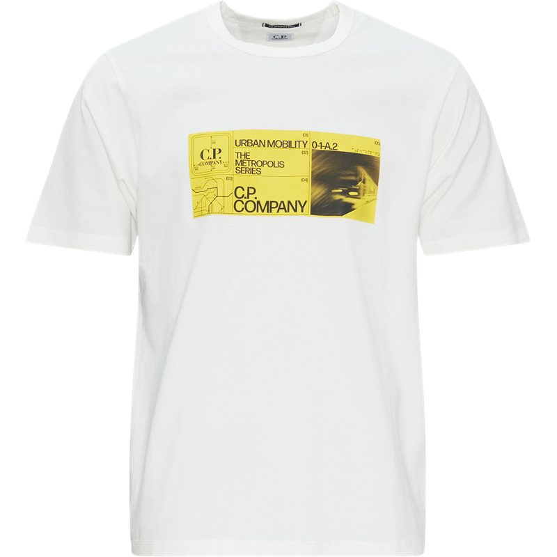 6: C.P. Company Mercerized Graphic T-Shirt Hvid