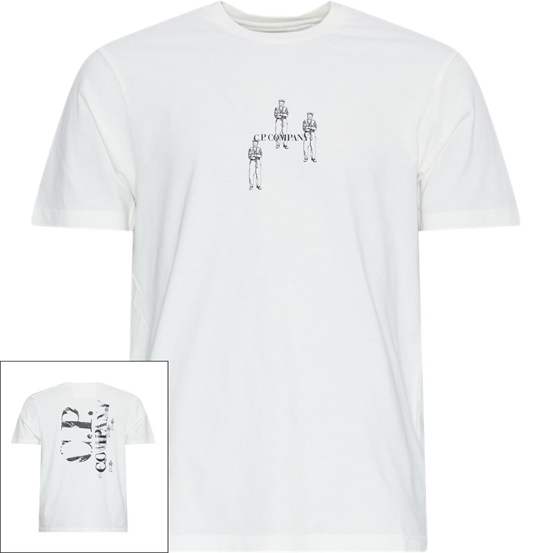 Se C.P. Company Relaxed Graphic T-shirt Hvid hos Axel.dk