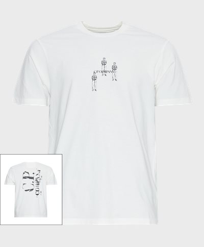 C.P. Company T-shirts TS143A 006586W Hvid