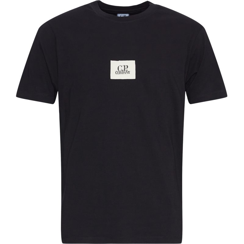 Se C.P. Company Jersey Logo T-Shirt Sort hos Axel.dk