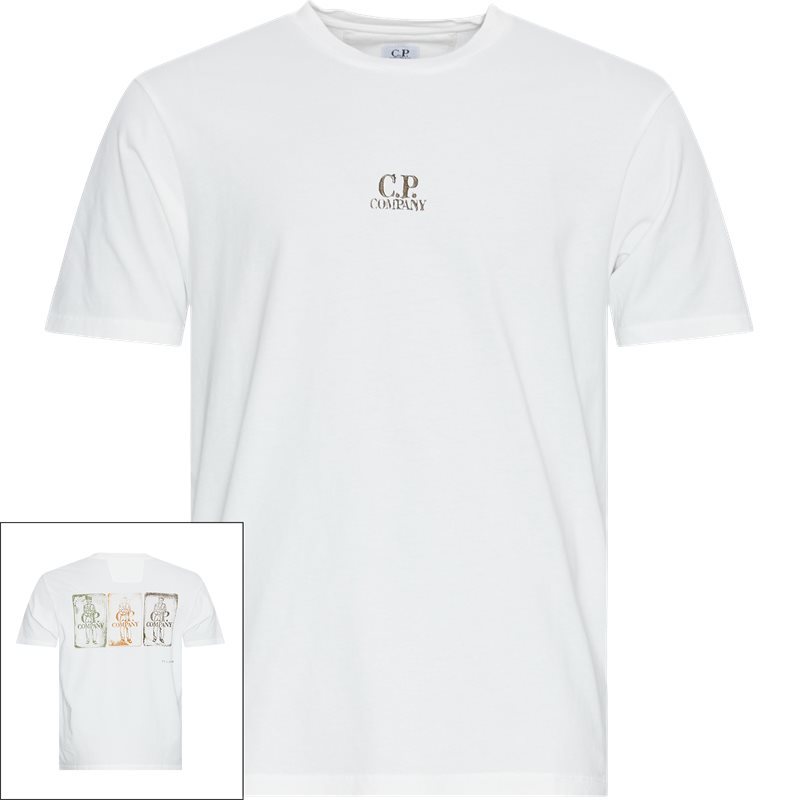 Se C.P. Company Jersey Graphic T-shirt Hvid hos Axel.dk