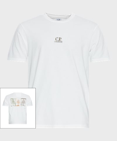 C.P. Company T-shirts TS288A 005431G Vit