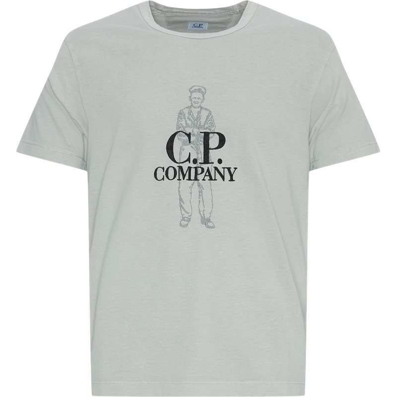 Se C.P. Company British Sailor LogoT-Shirt Grå hos Axel.dk