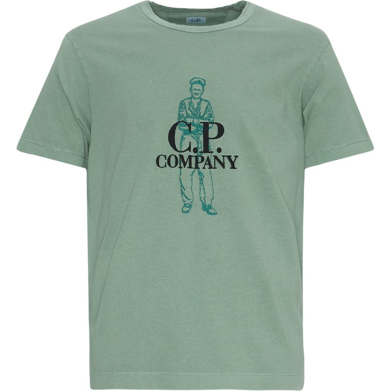 Se C.P. Company British Sailor LogoT-Shirt Grøn hos Axel.dk