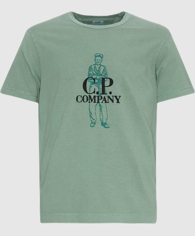 C.P. Company T-shirts TS302A 006057O Grøn