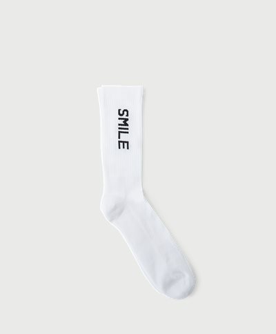 qUINT Socks SMILE TEXT 115-12527 White