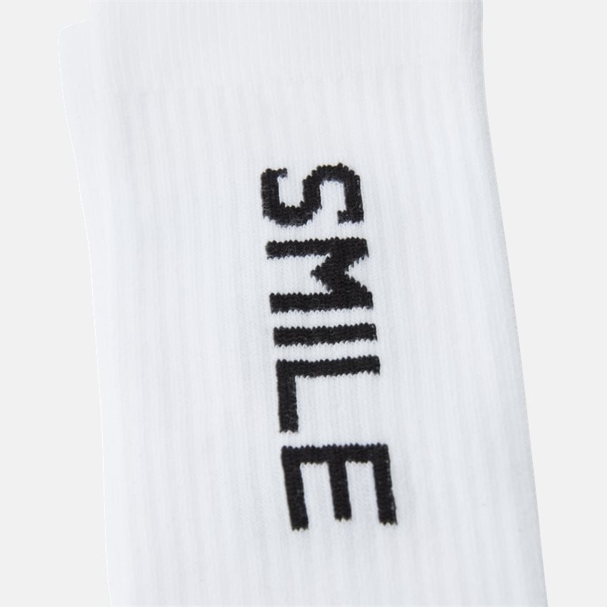 qUINT Socks SMILE TEXT 115-12527 HVID