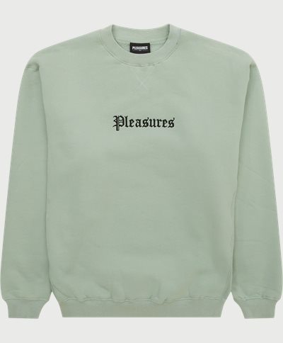Pleasures Sweatshirts RECIPE CREWNECK Turquoise