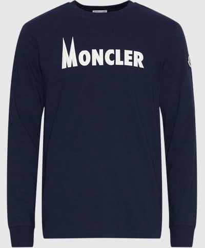 Moncler Langærmede t-shirts 8D00008 829HP Blå
