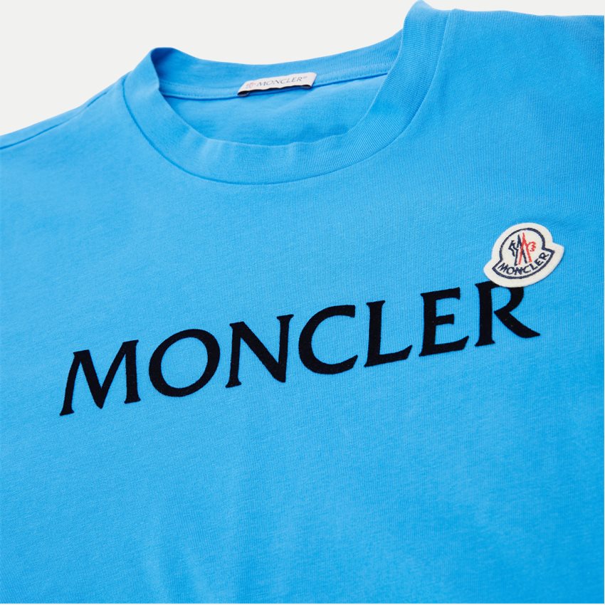Moncler T-shirts 8C00057 8390T BLÅ