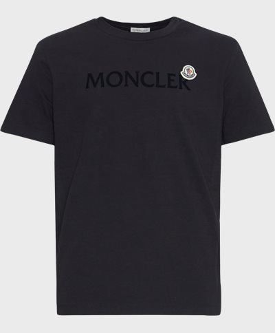 Moncler T-shirts 8C00057 8390T Blå
