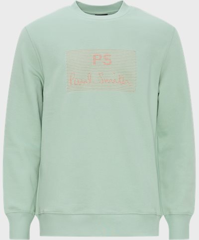 PS Paul Smith Sweatshirts 668UE-MP4372 MENS REG FIT SWEATSHIRT Grön