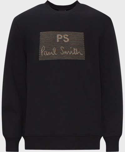 PS Paul Smith Sweatshirts 668UE-MP4372 MENS REG FIT SWEATSHIRT Black