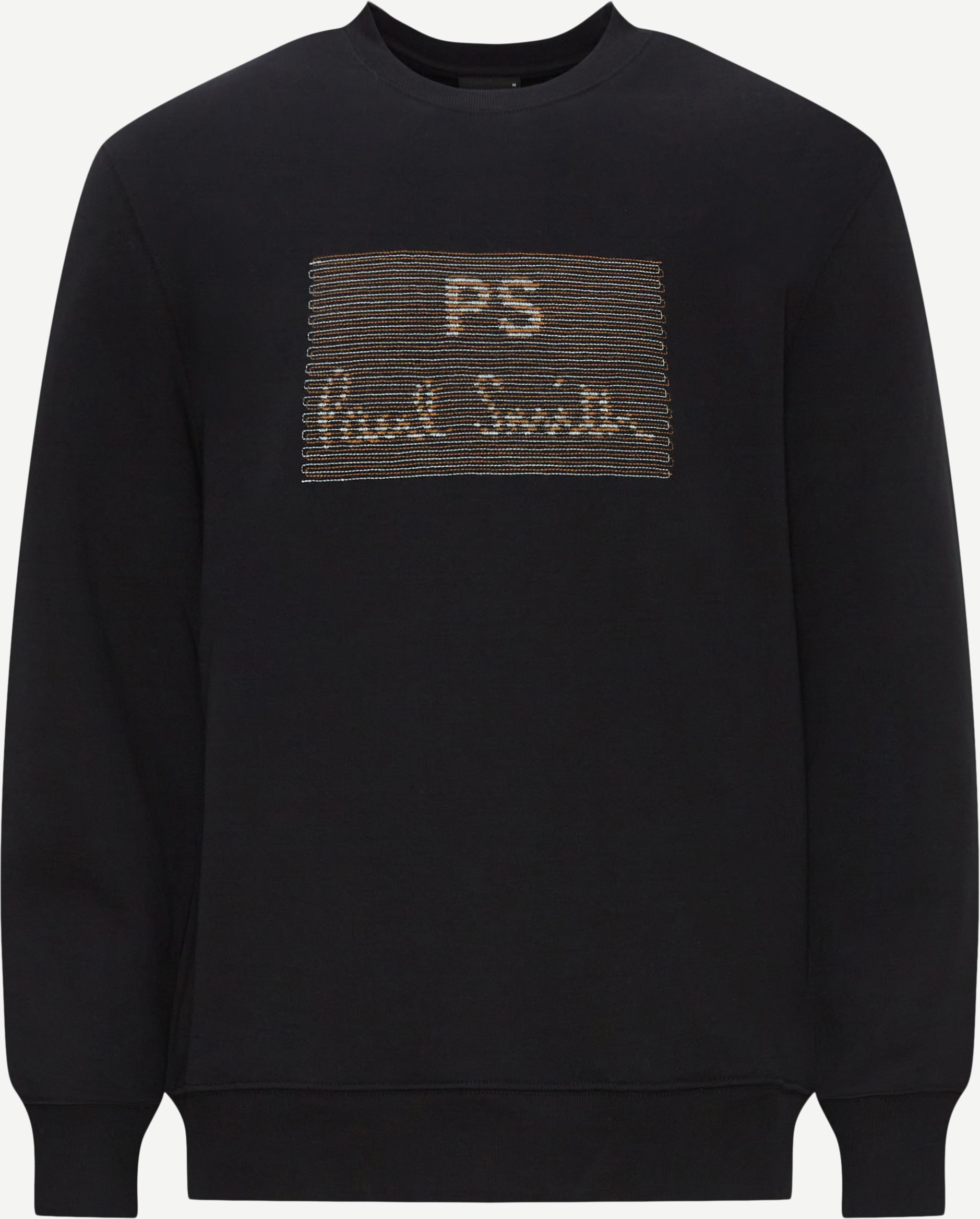 PS Paul Smith Sweatshirts 668UE-MP4372 MENS REG FIT SWEATSHIRT Black
